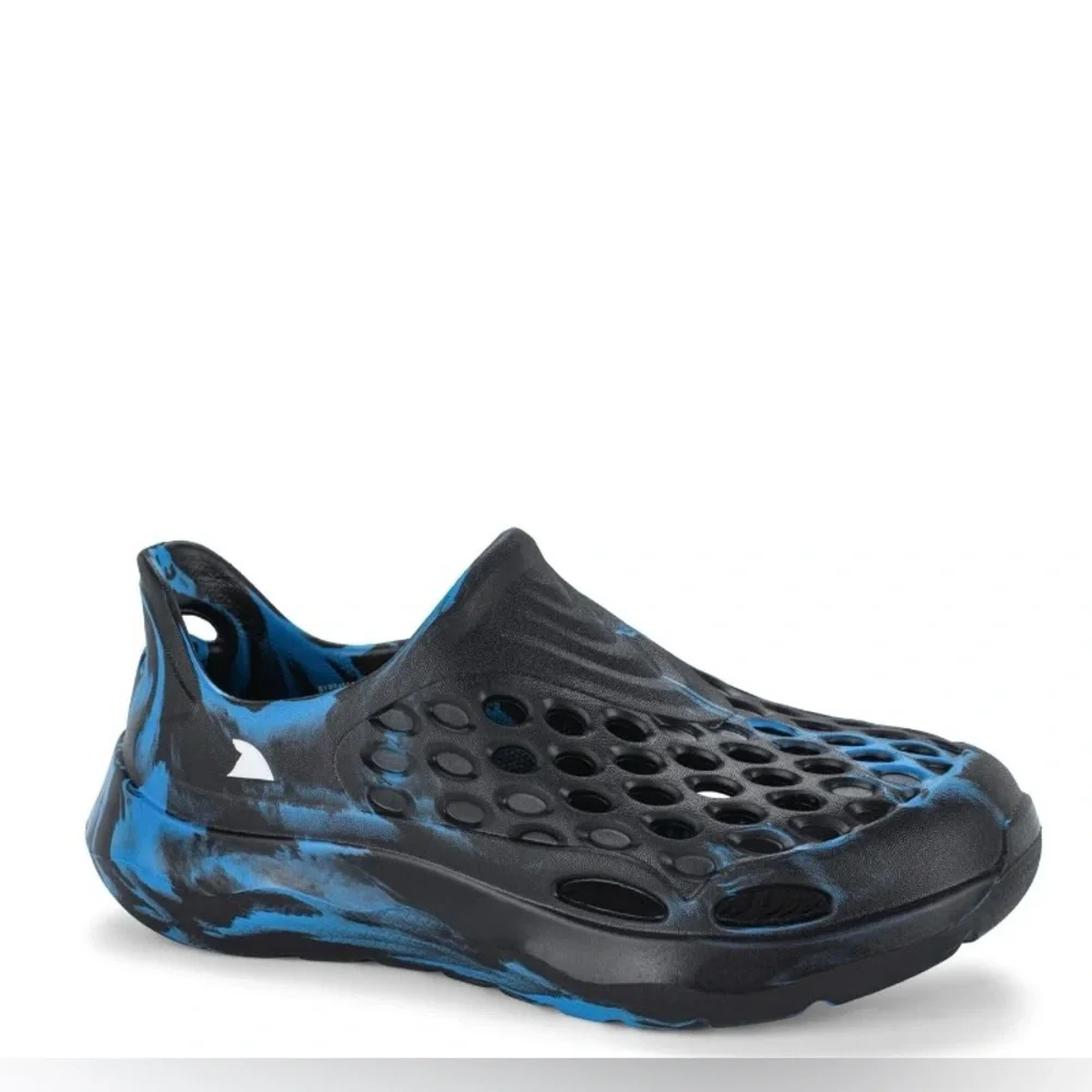 NWT Rugged Shark Toddler Boys Water Shoes Slip-On Black Blue Koi Size 7 - Picture 1 of 10